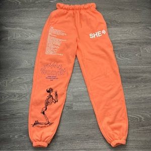 Darc Sport She Neon Coral Orange Sweatpants